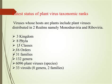 Virus_Classification of plant virus in virus | PPTX