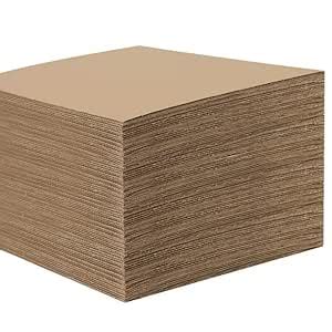 MUKLEI 60 Pack 11.8 x 11.8 Inch Corrugated Cardboard Sheets, 1/8"(3mm ...