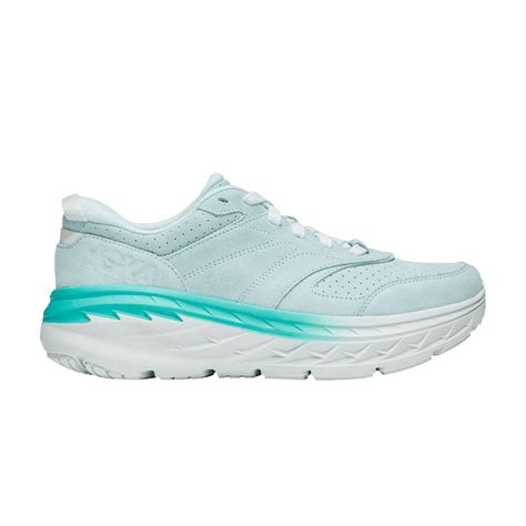 Hoka Bondi L Suede Blue Glass Price in India | Culture Circle