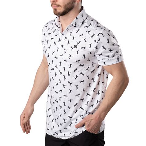 Uther Mens Golf Polo Moisture Wicking Quick-Dry Short Sleeve Shirt with ...