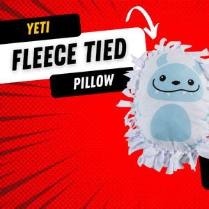 Yeti Fleece Tied Pillow, Brown Deer Public Library, 18 June 2024 ...