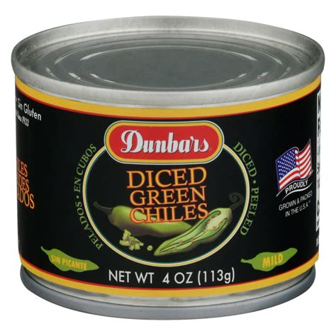 12/4oz. Dunbars® Diced Green Chiles - Moody Dunbar