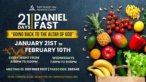 21 Days Daniel Fast – Going Back to the Altar of God | Ruth Seventh-day ...