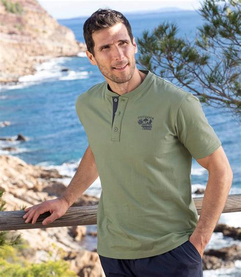 Pack of 6 Men's Short Sleeve Henley T-Shirts | Atlas For Men