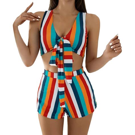 Two Piece Swimsuit for Women Sexy Women Swimsuits Push Up Bikini High ...