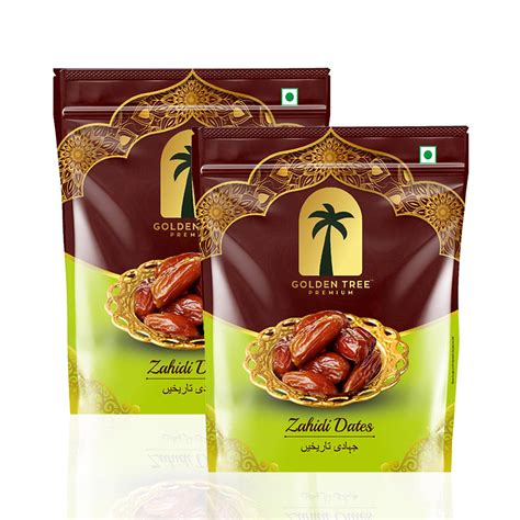 Golden Tree Royal Zahidi Dates pack of 1Kg | 100% Natural | Rich in ...