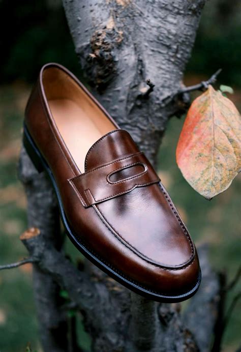 Leather Penny Loafers for Men | Leather shoes men, Black men fashion ...