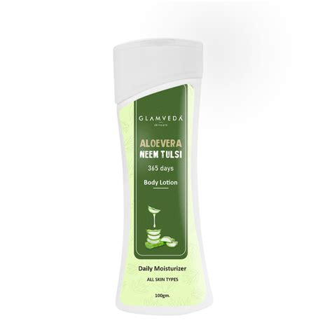 Glamveda Hydrating Aloevera & Neem Body Lotion | Nourishes Skin | Even ...