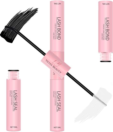 Amazon.com: VEYESBEAUTY Lash Bond and Seal Waterproof 2 in 1 Cluster ...