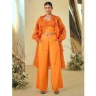 Coral Crepe Jumpsuit