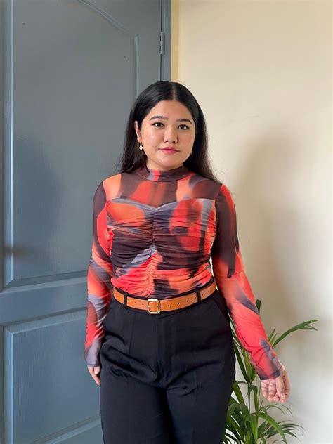 Turtleneck Mesh Top – Reveal Store