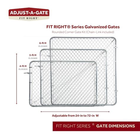 Fit-Right 4-ft H x 6-ft W 0.39 -Gauge Galvanized Adjustable Metal End ...