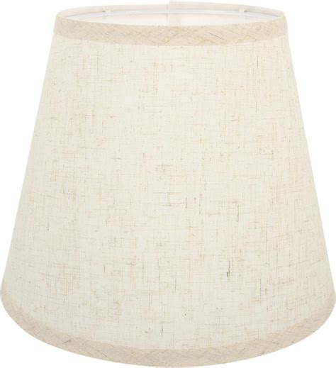 LIFKOME Fabric Lamp Shade Replacement E27 Barrel Lampshade Linen Light ...