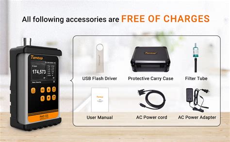 Temtop Professional Particle Counter Affordable Cleanroom Portable ...