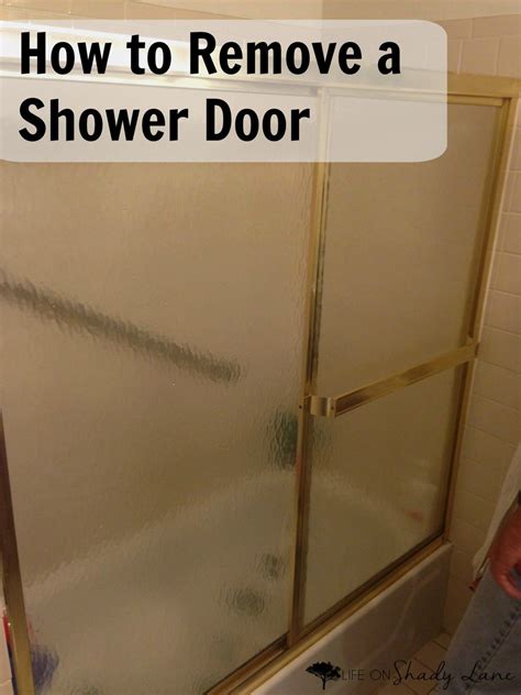 How To Remove Glass Shower Doors - Glass Door Ideas
