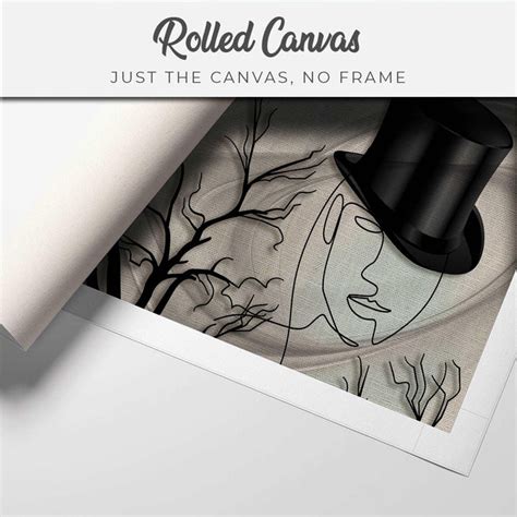 FineArts Rolled Canvas Painting - Face Line With Hat | SkinsLegend