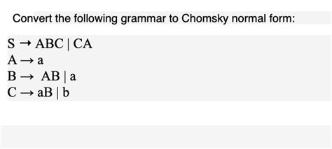 Image result for Convert Grammar into Chomsky Normal Form