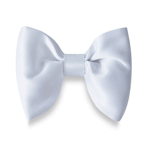White Satin Butterfly Bow Tie | OTAA