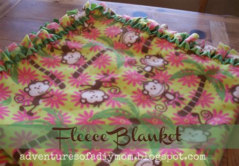 How to Make a No Sew Fleece Blanket Without Knots - Adventures of a DIY Mom
