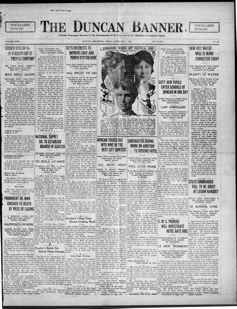 The Duncan Banner (Duncan, Okla.), Vol. 29, No. 24, Ed. 1 Friday ...