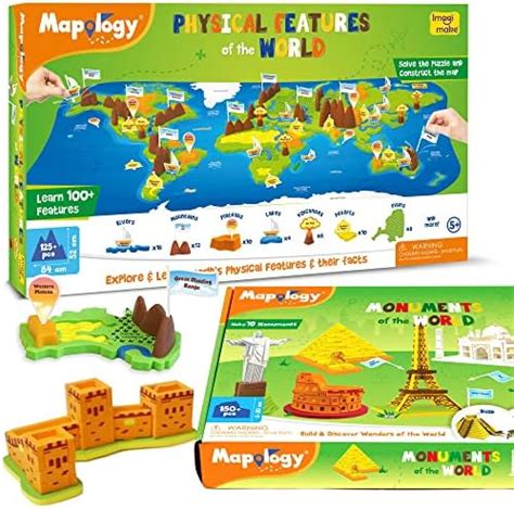 Buy Imagimake Mapology - Learn Monuments & Physical Features of The ...