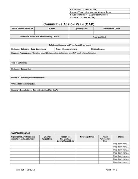 Free Printable Corrective Action Plan Templates [PDF, Word, Excel]
