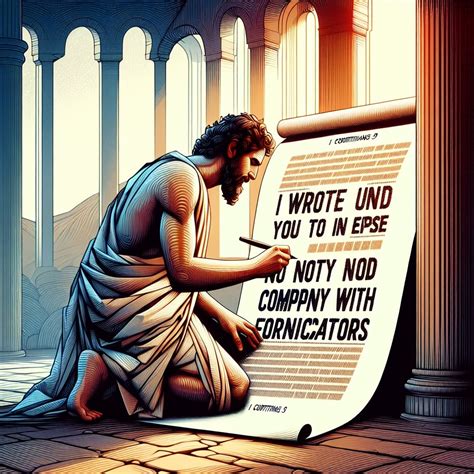 What does 1 Corinthians 5:9 mean? | Bible Art