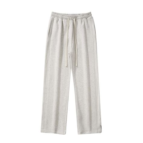 Mens Wide Leg Sweatpants Casual Elatic Waist Drawstring Baggy Jogger ...