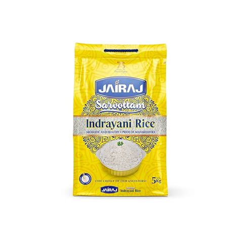 Jairaj Sarvottam Indrayani Rice 5KG, Maharashtra’s Famous Rice ...