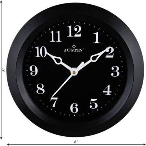 Mechanical Modern Round Wall Mounting Clock with Glass For Home Décor ...