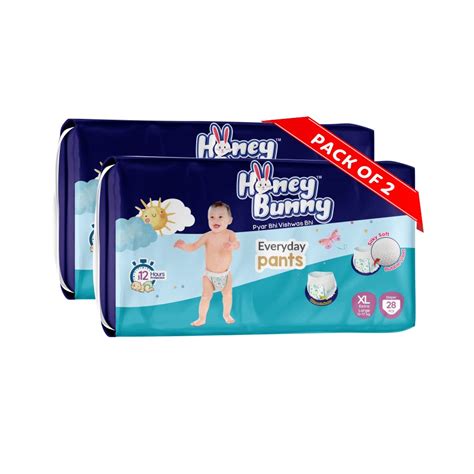 Buy Honey Bunny Everyday Baby Pants Diapers with Wetness Indicator ...