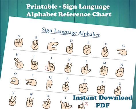 Image result for Simple Sign Language Chart