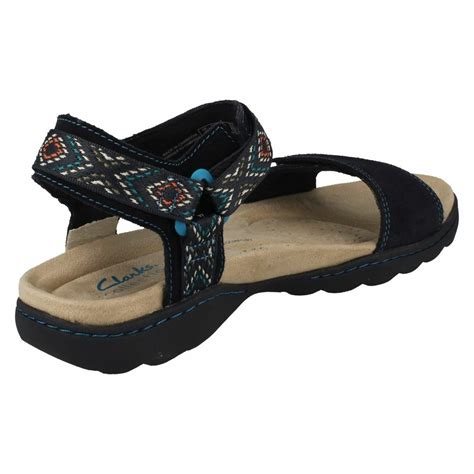 Clarks ladies navy sandals new arrivals
