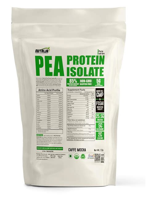 NutriJa Pea Protein Isolate 85% with added Digestive Enzymes 100% Vegan ...