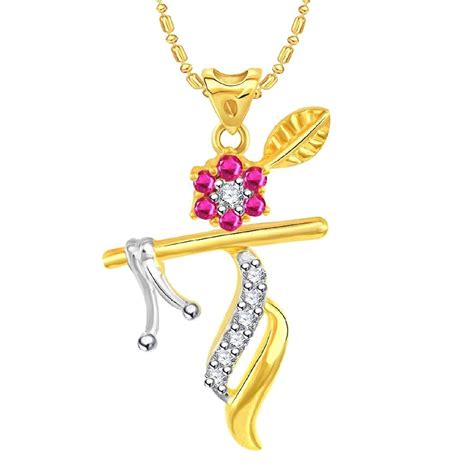 VSHINE Krishna Basuri Murli God Pendant Lord Religious Idol Pendant ...