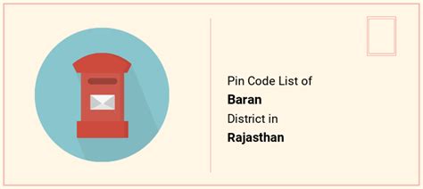 Baran District Pin Code List, Rajasthan | PinCodeArea.in