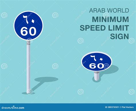 Minimum Speed Limit Icon. Set Of Blue Road Signs Of 5-140 Kmh. Circle Standard Road Sign ...
