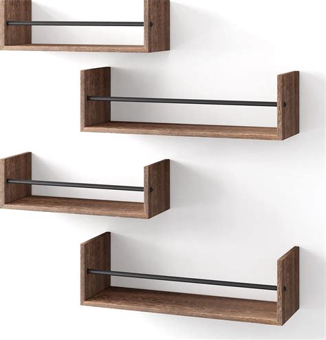 YGEOMER Floating Wall Shelves - Set of 4, Metal Nepal | Ubuy