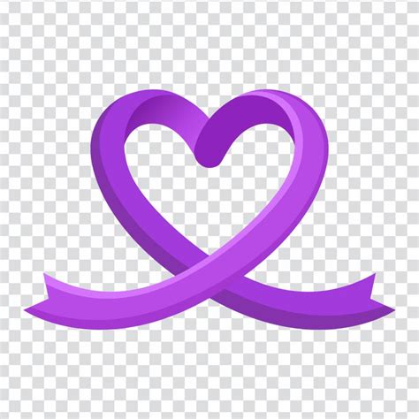 Posterit - purple cancer ribbon png