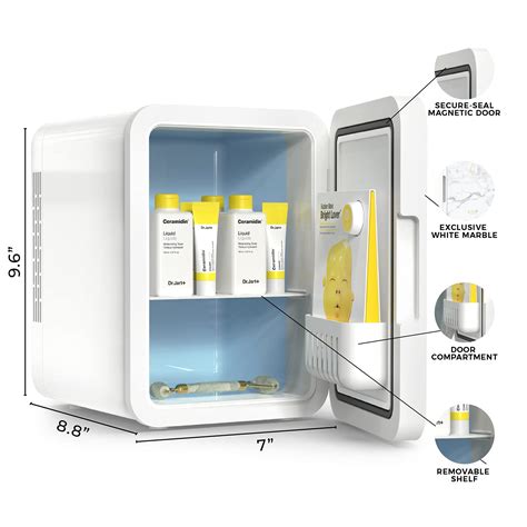 COLD Skincare Mini Fridge - Small Fridge for Bedroom and Travel ...