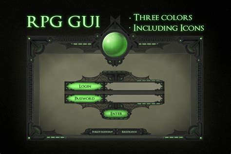 Image result for Typical RPG GUI