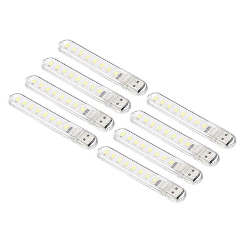 PATIKIL 6000-6500K Mini USB LED Light, 8 Pack 1.7W Portable Night LED ...