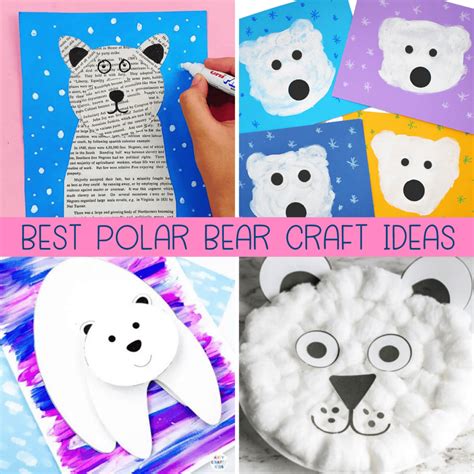 19+ Easy Polar Bear Crafts for Kids, Toddlers, and Preschool - Marley ...