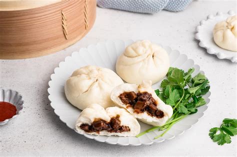 Steamed BBQ Pork Buns (Char Siu Bao) with step-by-step photos