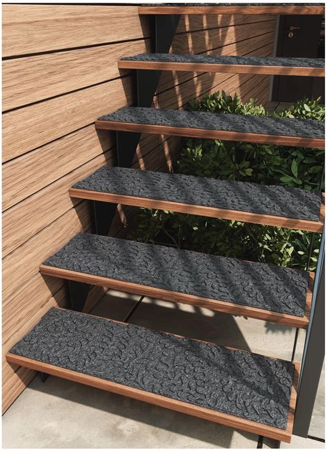 FINEHOUS Outdoor Stair Treads Non-Slip 35”x10” (6-Pack) – Waterhog ...