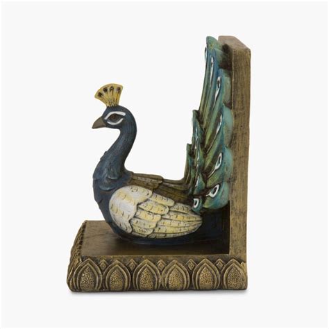 Buy Splendid Warner Peacock Bookend from Home Centre at just INR 999.0