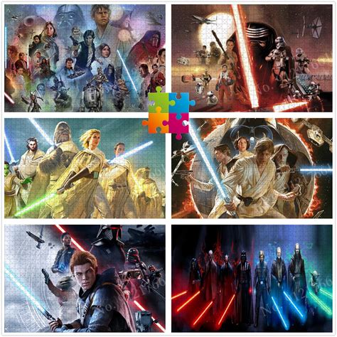 Star Wars Puzzles for Adult 1000/500/300 Pieces Disney Wood Puzzle ...