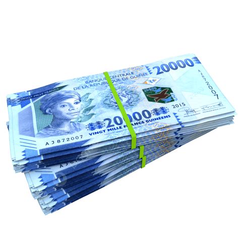 20000 Guinean Franc Stack Pile, Guinean Franc Stack Pile, Guinea Currency, Guinea Currency Stack ...