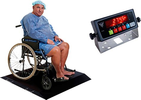Buy PEC Wheelchair Scale Ultra Portable Weight Wheelchair Scale with ...