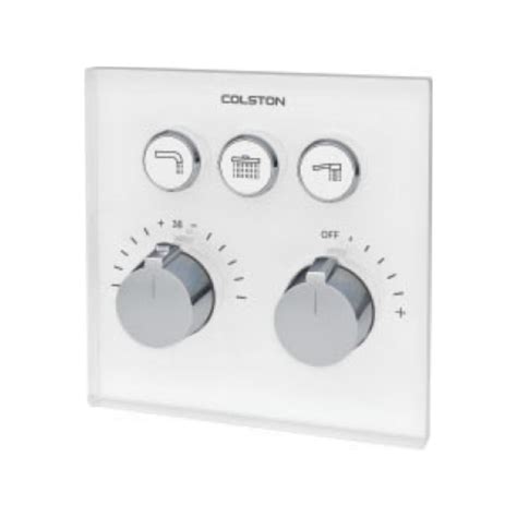 Colston 3 Way Thermostatic Diverter Valet VALET WHITE UNI-MAXX CONTROL ...